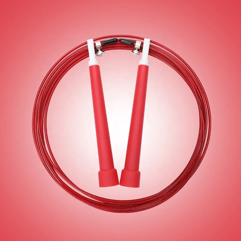 Weight Loss Racing Wire Jump Rope with Double Bearings for All Genders