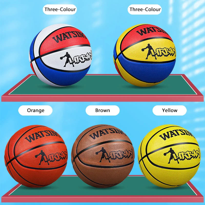 Basketballs in Sizes 7 - 6 - 5 - 4 - 3, Custom - Made for Juvenile, Children, and Kindergarten Training