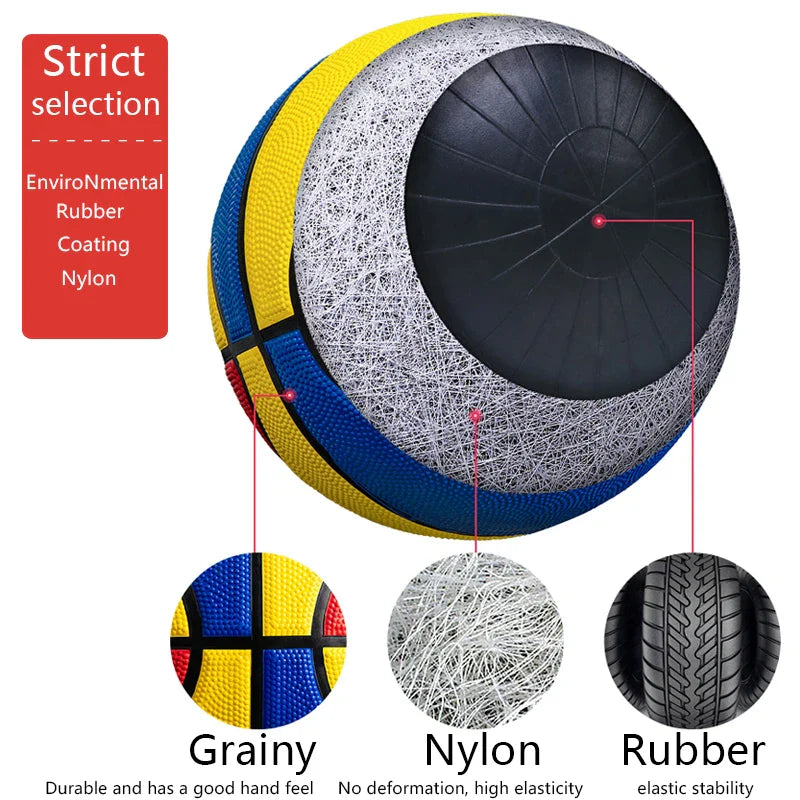 Basketballs in Sizes 7 - 6 - 5 - 4 - 3, Custom - Made for Juvenile, Children, and Kindergarten Training