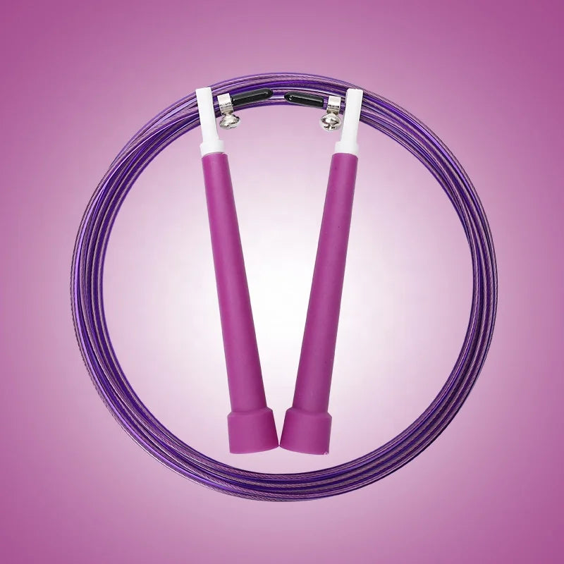 Weight Loss Racing Wire Jump Rope with Double Bearings for All Genders